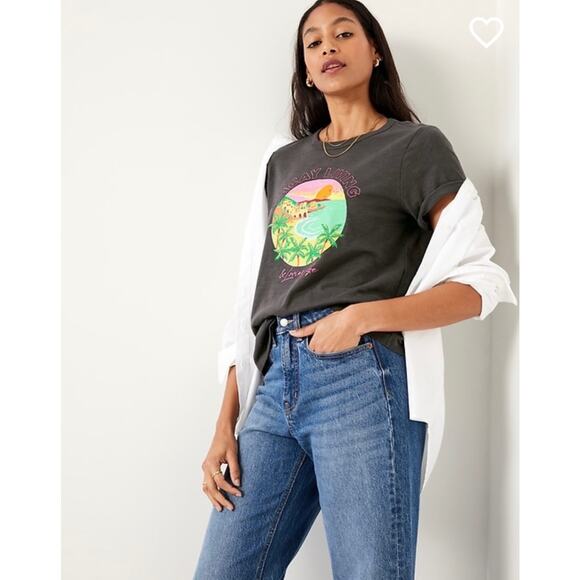 Old Navy EveryWear Slub-Knit Vacay Living Graphic T-Shirt Size XL - Picture 3 of 5